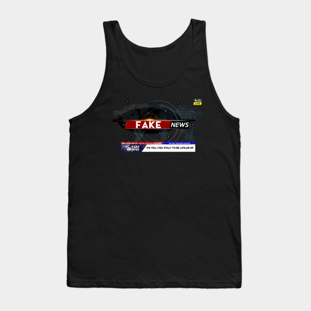 FAKE NEWS Tank Top by WalkingMombieDesign